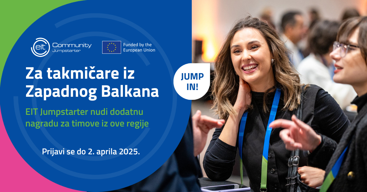 Evropski program za ranu fazu razvoja inovacija – EIT Jumpstarter 2025 otvoren je za prijave