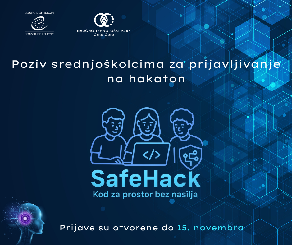 Javni poziv za prijavu na hakaton “SafeHack: Kod za prostor bez nasilja”