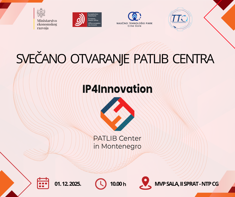 Svečano otvaranje PATLIB centra u Crnoj Gori 1. decembra 2025. godine