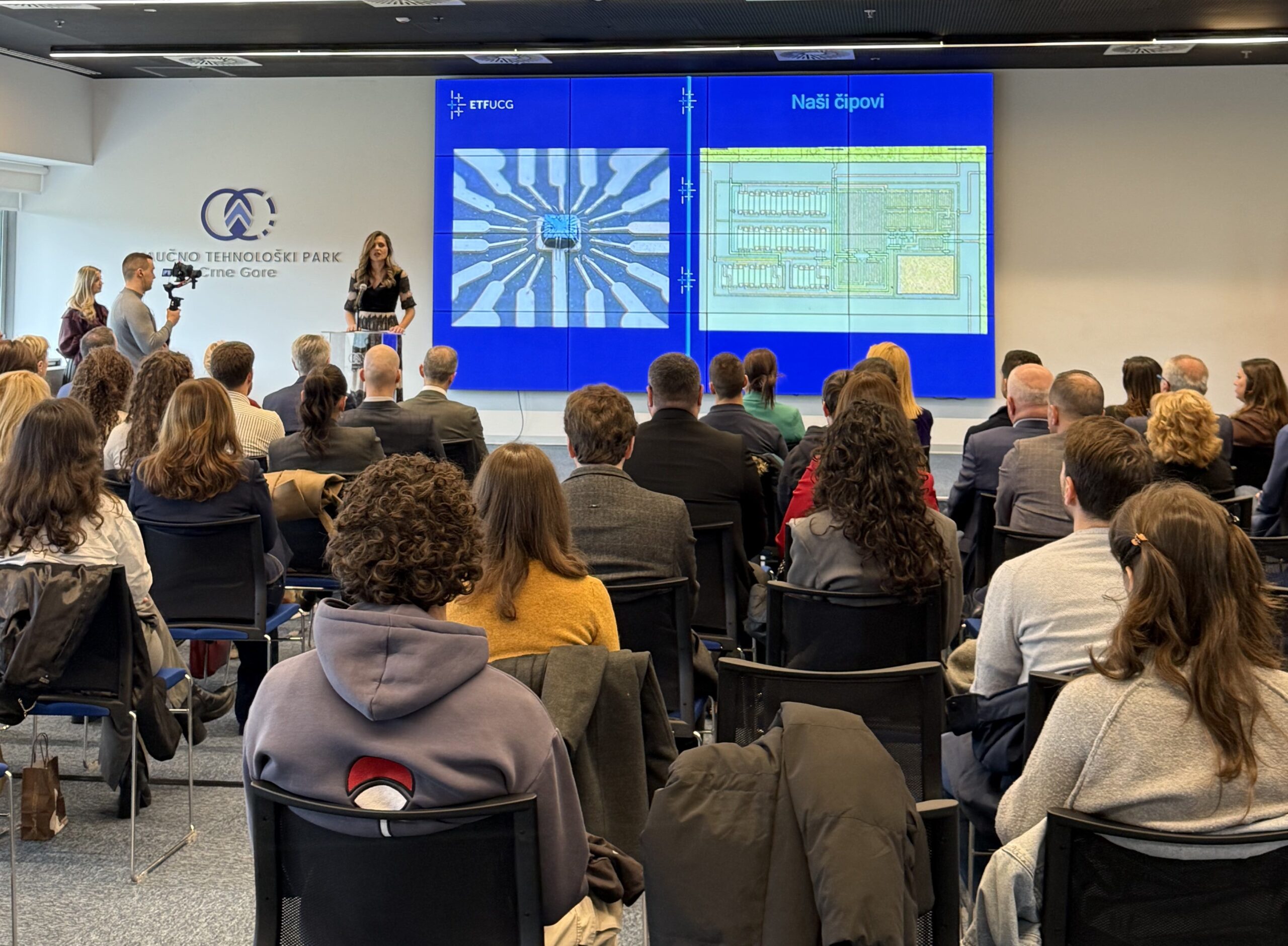 Synergy of Science and Industry: The First Microchip Designed in Montenegro Presented at the Science and Technology Park