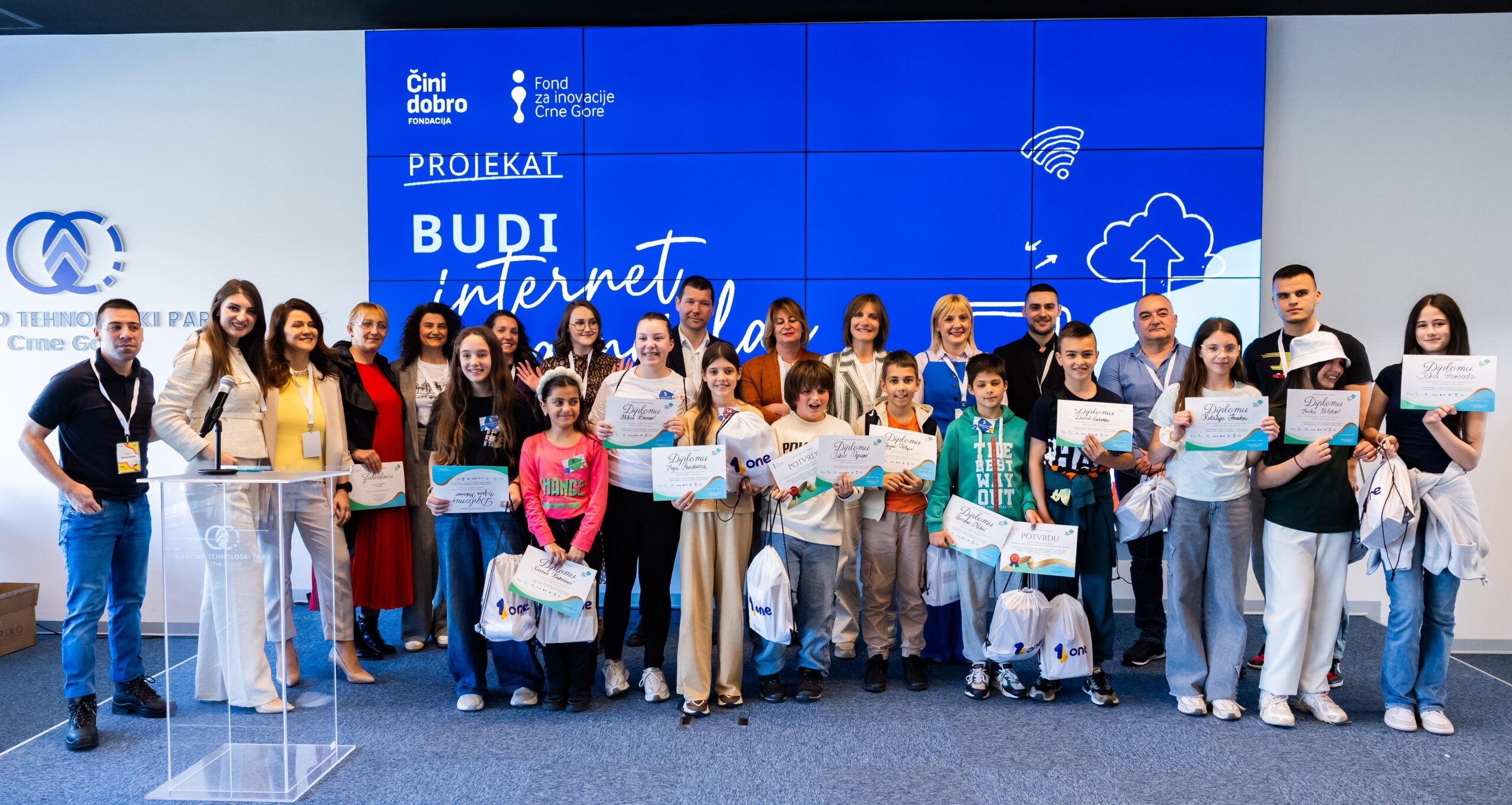 Završeno takmičenje ‘’Budi internet genijalac’’: Osnovci pokazali digitalne vještine i izuzetno znanje o sigurnosti na internetu