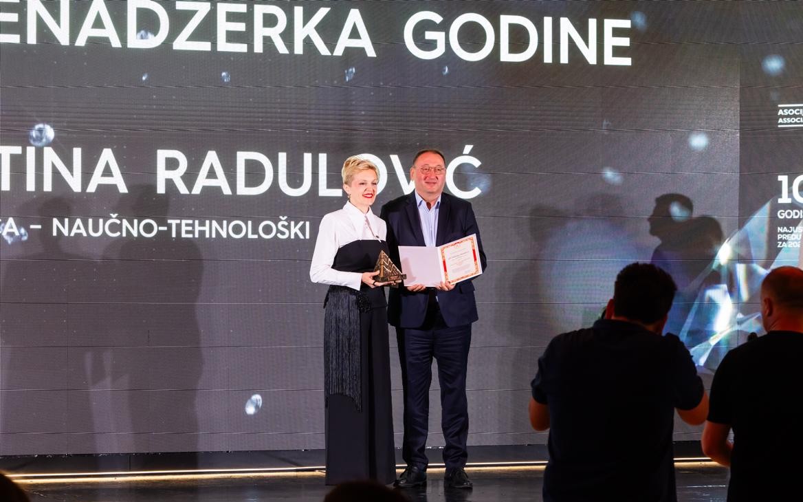 Liderstvo koje pokreće inovacije uz potvrdu rekordnih rezultata NTP CG: Valentina Radulović proglašena za Projekt menadžerku godine