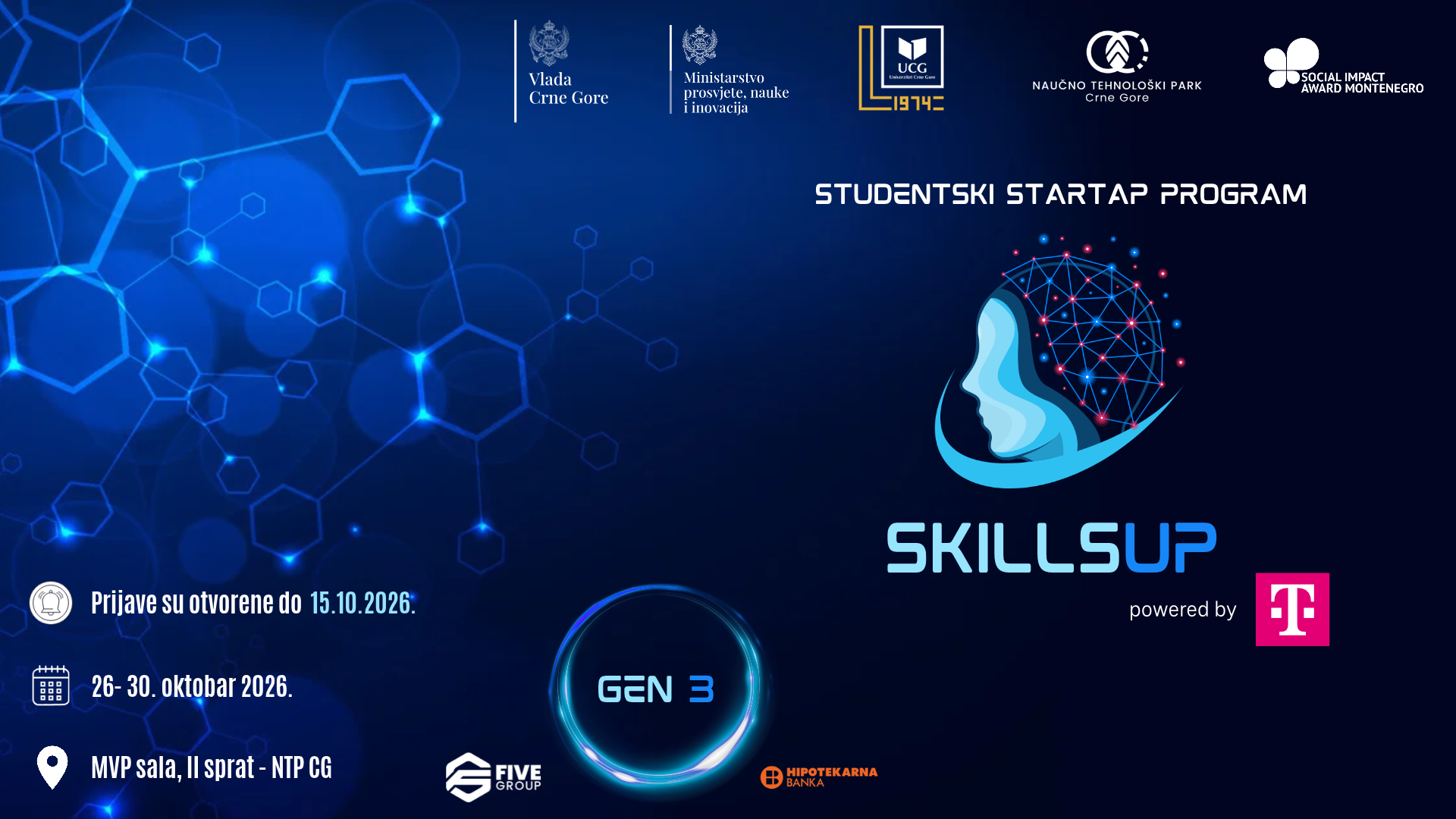Otvoren je poziv za studentski startap program SkillsUP Gen 3