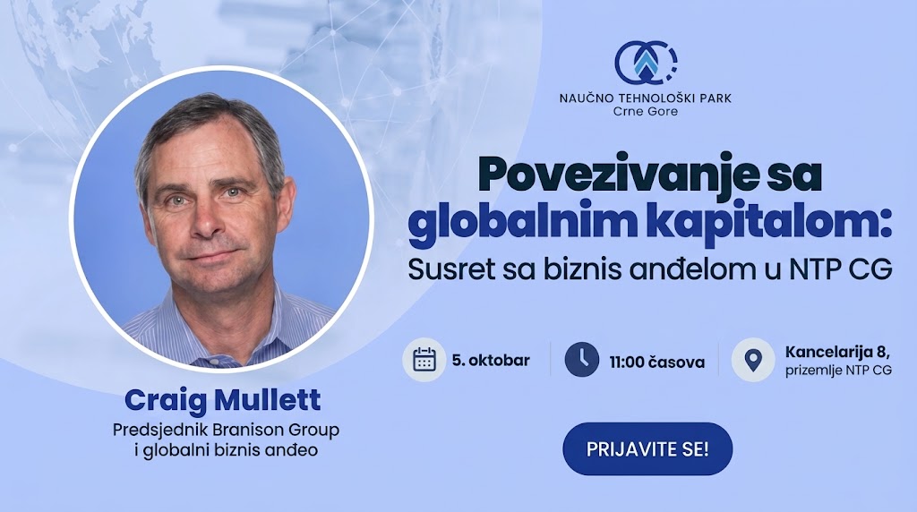 Povezivanje sa globalnim kapitalom: Susret sa biznis anđelom u NTP CG